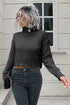 'Anouk' Turtleneck Cropped Sweater - Celes Fashion